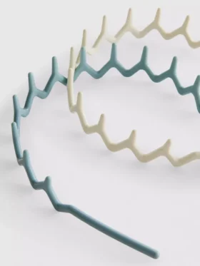 Pack de 2 diademas en zigzag