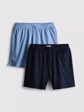 Pack de 2 pantalones cortos de pijama con cordón