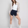 Pack de 2 pantalones cortos de yoga de cintura alta