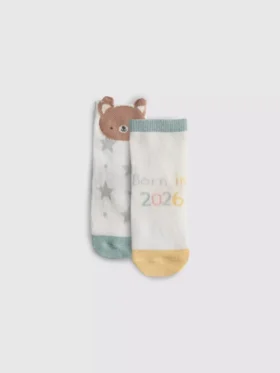 Pack de 2 pares de calcetines «Born in 2026»