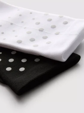 Pack de 2 pares de calcetines deportivos con puntos antideslizantes