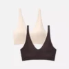 Pack de 2 sujetadores sin costuras, suaves como la mantequilla