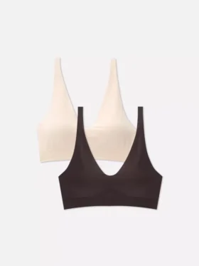 Pack de 2 sujetadores sin costuras, suaves como la mantequilla