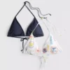 Pack de 2 tops de bikini triangulares