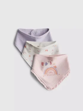 Pack de 3 baberos tipo pañuelo