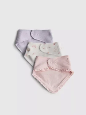 Pack de 3 baberos tipo pañuelo