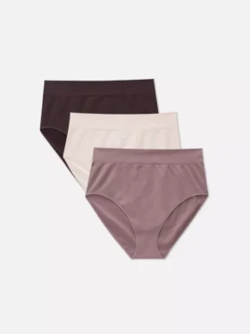 Pack de 3 braguitas sin costuras de cintura alta