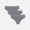 Pack de 3 braguitas sin costuras grises