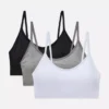 Pack de 3 bralettes sin aros y de corte corto