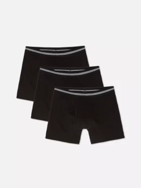 Pack de 3 calzoncillos bóxer con cintura a rayas