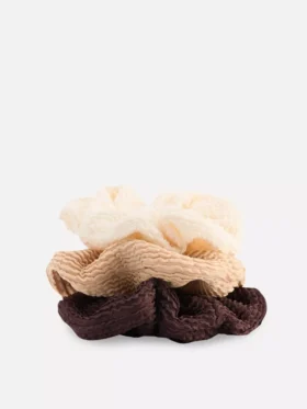 Pack de 3 gomas para el pelo arrugadas