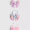 Pack de 3 gomas para el pelo con lazo de lentejuelas