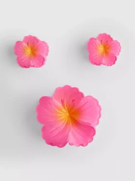 Pack de 3 horquillas con forma de flor