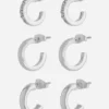 Pack de 3 mini pendientes de aro