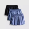 Pack de 3 pantalones cortos bóxer con bragueta de botones