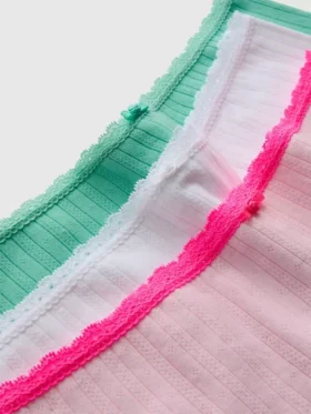 Pack de 3 pantalones cortos de punto calado para niños