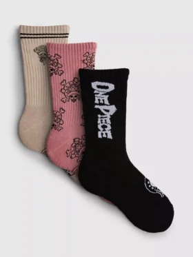 Pack de 3 pares de calcetines de una sola pieza con ribete