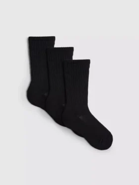 Pack de 3 pares de calcetines deportivos de caña media con alto contenido en algodón
