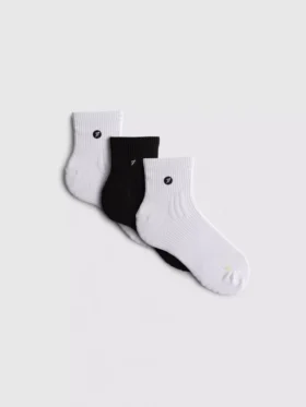 Pack de 3 pares de calcetines deportivos de microfibra de caña media