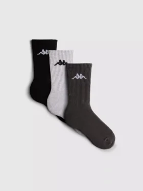 Pack de 3 pares de calcetines Kappa de caña media con alto contenido en algodón