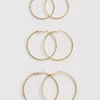 Pack de 3 pendientes de aro grandes
