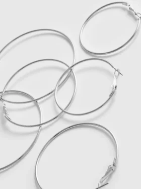 Pack de 3 pendientes de aro grandes