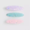 Pack de 3 pinzas para el pelo ovaladas de resina
