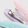 Pack de 3 pinzas para el pelo ovaladas de resina
