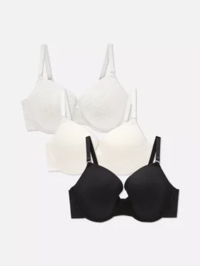 Pack de 3 sujetadores tipo camiseta