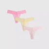 Pack de 3 tangas bandeau de encaje