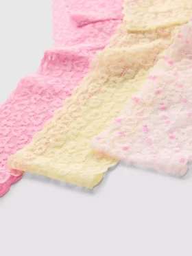 Pack de 3 tangas bandeau de encaje