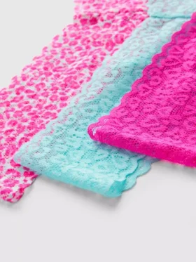 Pack de 3 tangas de encaje