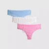 Pack de 3 tangas de encaje integral