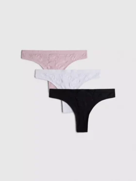Pack de 3 tangas de jacquard sin costuras