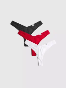 Pack de 3 tangas «Miami» con alto contenido en algodón