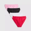 Pack de 4 braguitas de cintura alta con ribete de volantes