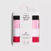 Pack de 4 braguitas de cintura alta con ribete de volantes