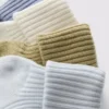 Pack de 4 calcetines de bebé acanalados