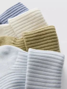 Pack de 4 calcetines de bebé acanalados