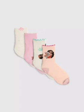 Pack de 4 pares de calcetines cortos de «Moana» de Disney