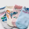 Pack de 4 pares de calcetines de zapatillas de Stitch de Disney