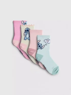 Pack de 4 pares de calcetines tobilleros de Stitch de Disney