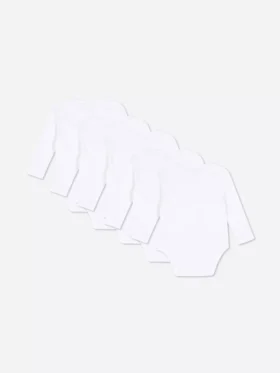 Pack de 5 bodies básicos de manga larga