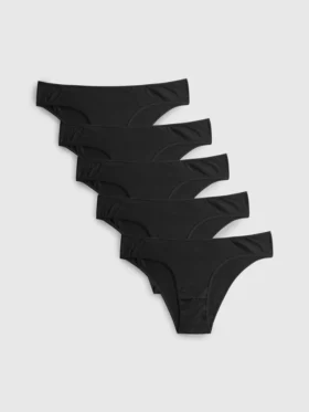 Pack de 5 braguitas brasileñas de algodón
