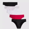 Pack de 5 braguitas brasileñas estampadas con alto contenido en algodón
