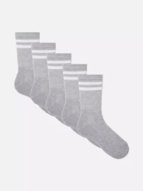Pack de 5 calcetines deportivos a rayas