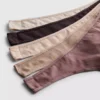 Pack de 5 tangas de algodón en tonos neutros