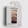 Pack de 5 tangas de algodón en tonos neutros