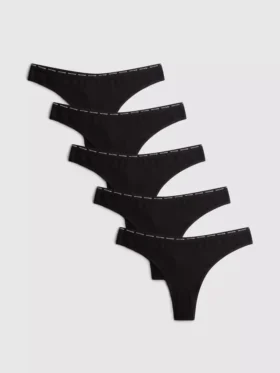 Pack de 5 tangas «Love to Lounge» con alto contenido en algodón