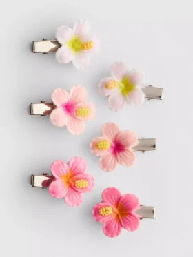 Pack de 6 horquillas con motivos florales